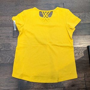 Softest Lattice-Back Tee for Girls- Old Navy BNWT